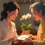 母の日何もしない娘、、胡蝶蘭を貰える喜び